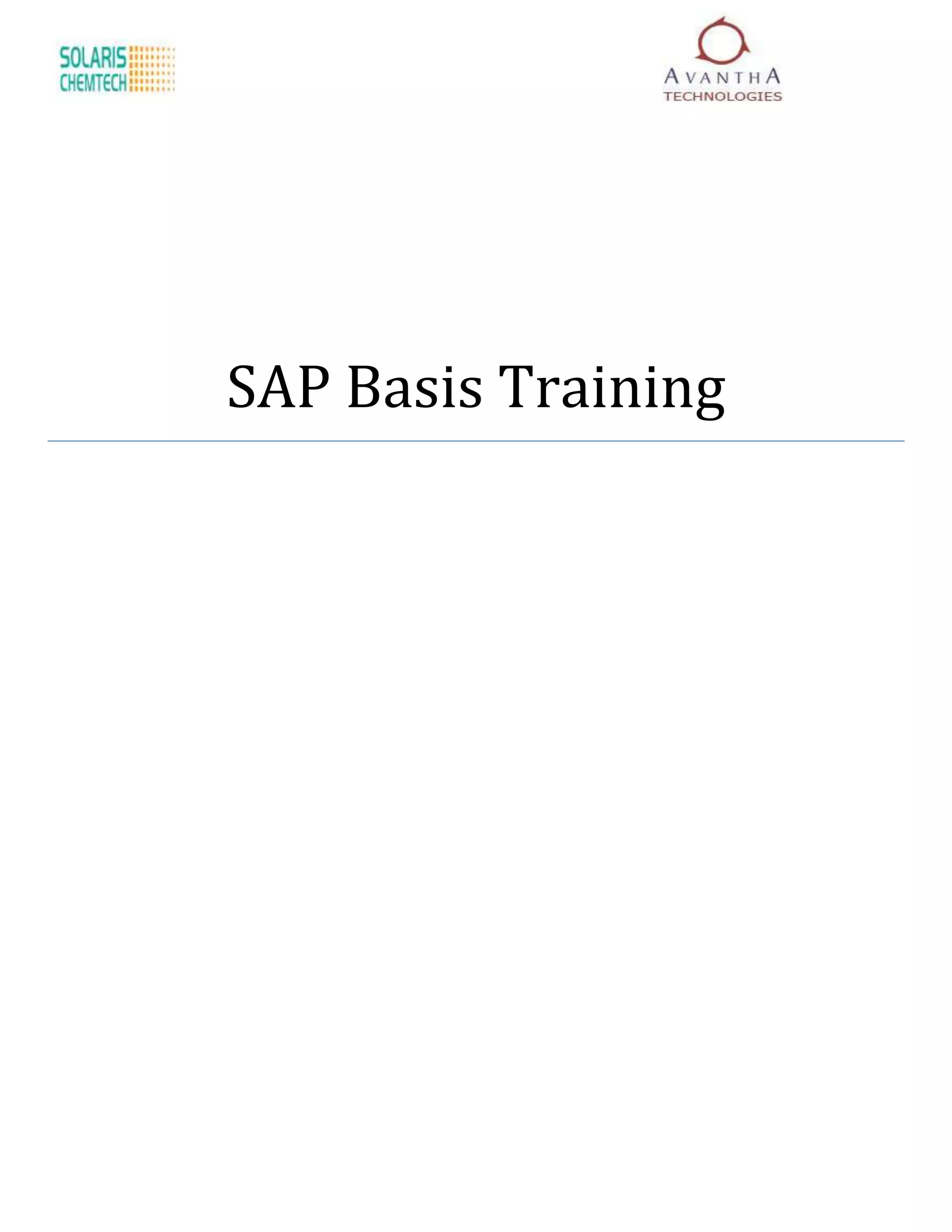 SAP Basis Training
 