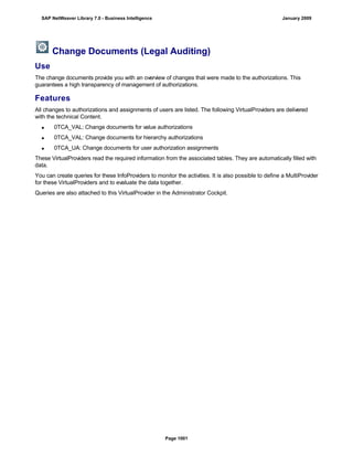 SAP BI 7.0 Info Providers