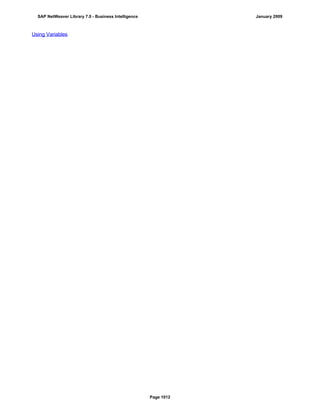 SAP BI 7.0 Info Providers