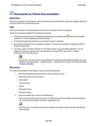 SAP BI 7.0 Info Providers
