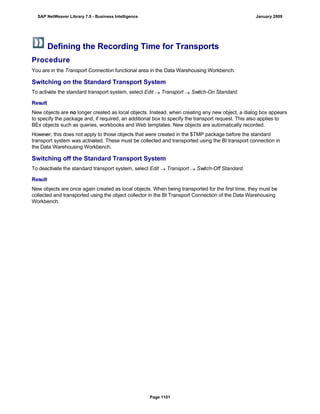 SAP BI 7.0 Info Providers