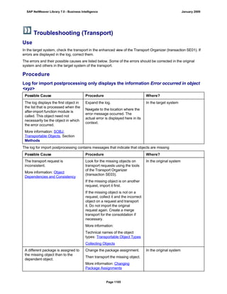 SAP BI 7.0 Info Providers