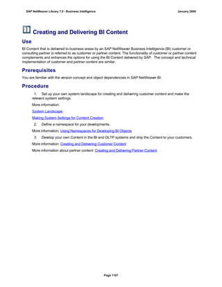 SAP BI 7.0 Info Providers