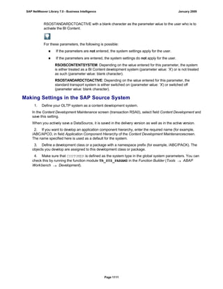 SAP BI 7.0 Info Providers