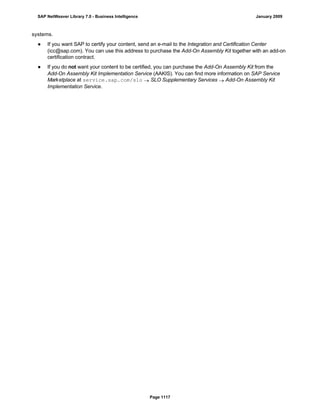 SAP BI 7.0 Info Providers