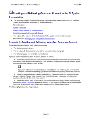 SAP BI 7.0 Info Providers