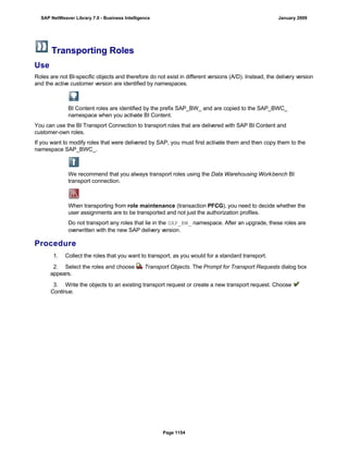 SAP BI 7.0 Info Providers