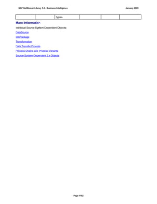 SAP BI 7.0 Info Providers