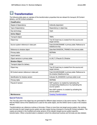 SAP BI 7.0 Info Providers