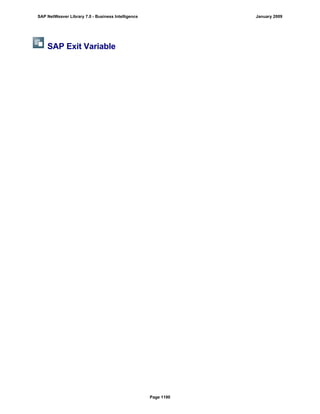 SAP BI 7.0 Info Providers