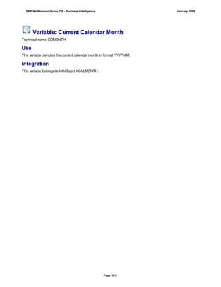 SAP BI 7.0 Info Providers