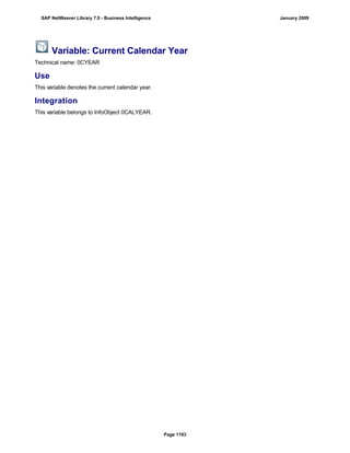 SAP BI 7.0 Info Providers