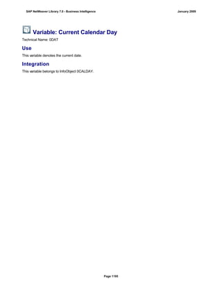 SAP BI 7.0 Info Providers