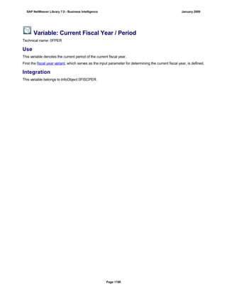 SAP BI 7.0 Info Providers