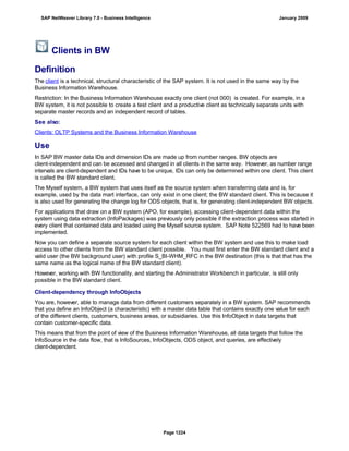 SAP BI 7.0 Info Providers