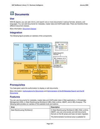 SAP BI 7.0 Info Providers