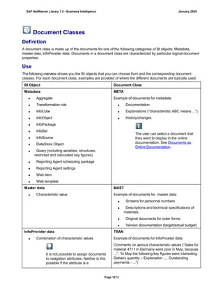 SAP BI 7.0 Info Providers