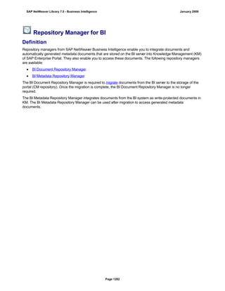 SAP BI 7.0 Info Providers