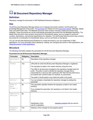 SAP BI 7.0 Info Providers