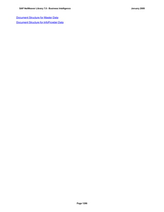 SAP BI 7.0 Info Providers