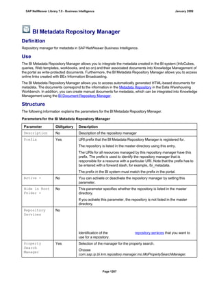 SAP BI 7.0 Info Providers