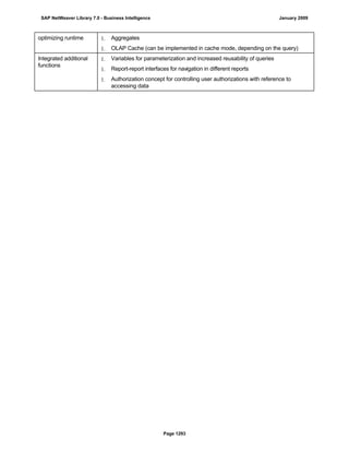 SAP BI 7.0 Info Providers