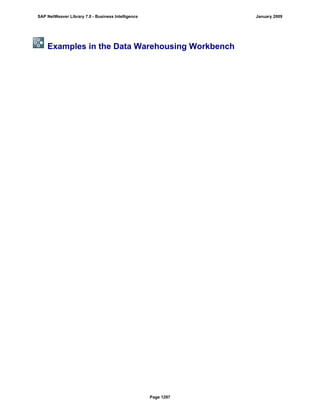 SAP BI 7.0 Info Providers