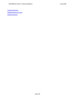 SAP BI 7.0 Info Providers