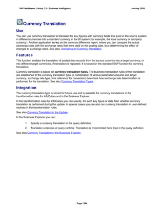 SAP BI 7.0 Info Providers