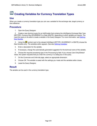 SAP BI 7.0 Info Providers