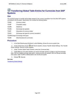SAP BI 7.0 Info Providers