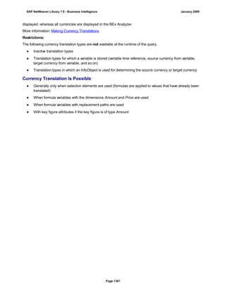 SAP BI 7.0 Info Providers
