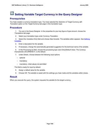 SAP BI 7.0 Info Providers