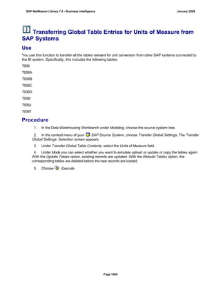 SAP BI 7.0 Info Providers