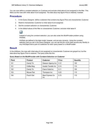 SAP BI 7.0 Info Providers