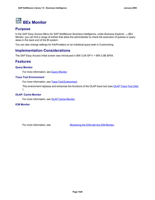 SAP BI 7.0 Info Providers