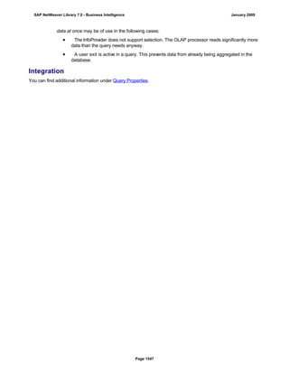 SAP BI 7.0 Info Providers