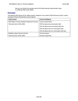 SAP BI 7.0 Info Providers