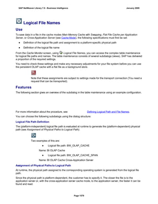 SAP BI 7.0 Info Providers