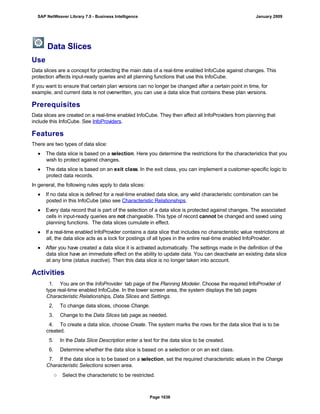 SAP BI 7.0 Info Providers