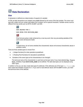 SAP BI 7.0 Info Providers