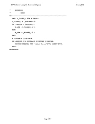 SAP BI 7.0 Info Providers