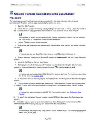 SAP BI 7.0 Info Providers