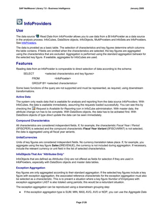 SAP BI 7.0 Info Providers