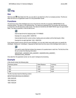 SAP BI 7.0 Info Providers