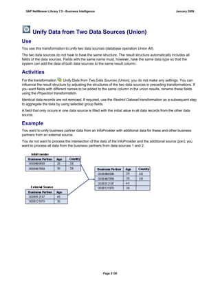 SAP BI 7.0 Info Providers