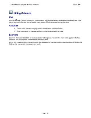 SAP BI 7.0 Info Providers