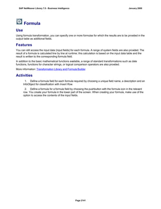 SAP BI 7.0 Info Providers