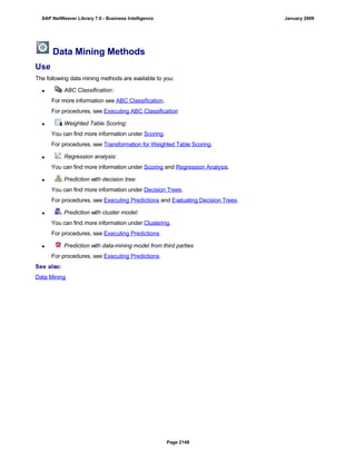 SAP BI 7.0 Info Providers