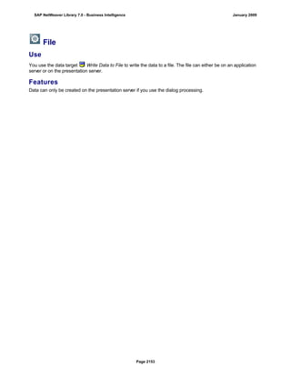 SAP BI 7.0 Info Providers